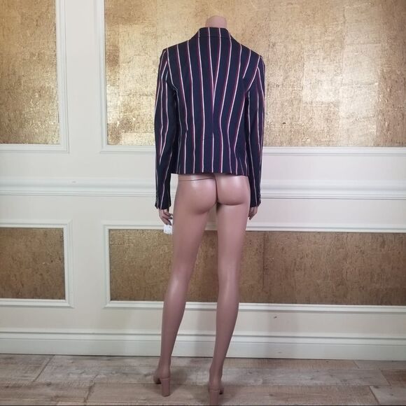 NWT Tommy Hilfiger blue stripe 2 buttons blazer 12 - Picture 12 of 14